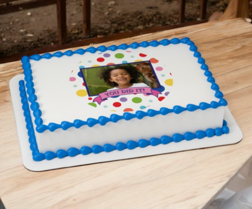 You Did It! PhotoCake® Edible Image® Frame Cake