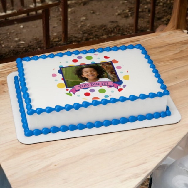 You Did It! PhotoCake® Edible Image® Frame Cake