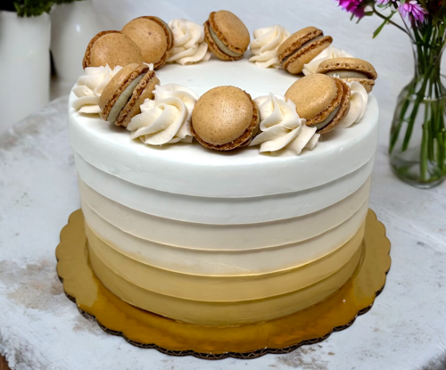 Vanilla Macaron Cake