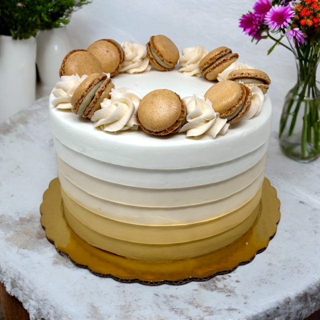 Vanilla Macaron Cake