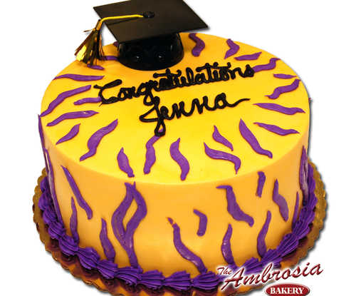 Tiger Graduation Cake