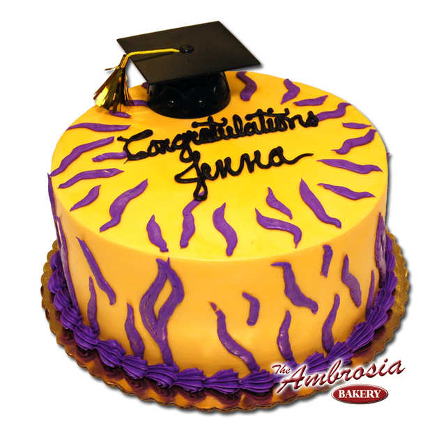 Tiger Graduation Cake
