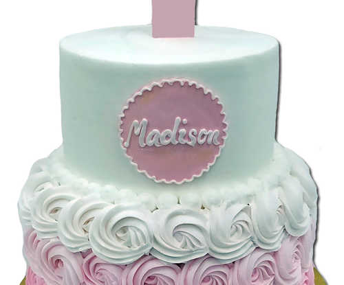 2 Tier Rosettes with Ombre Fade