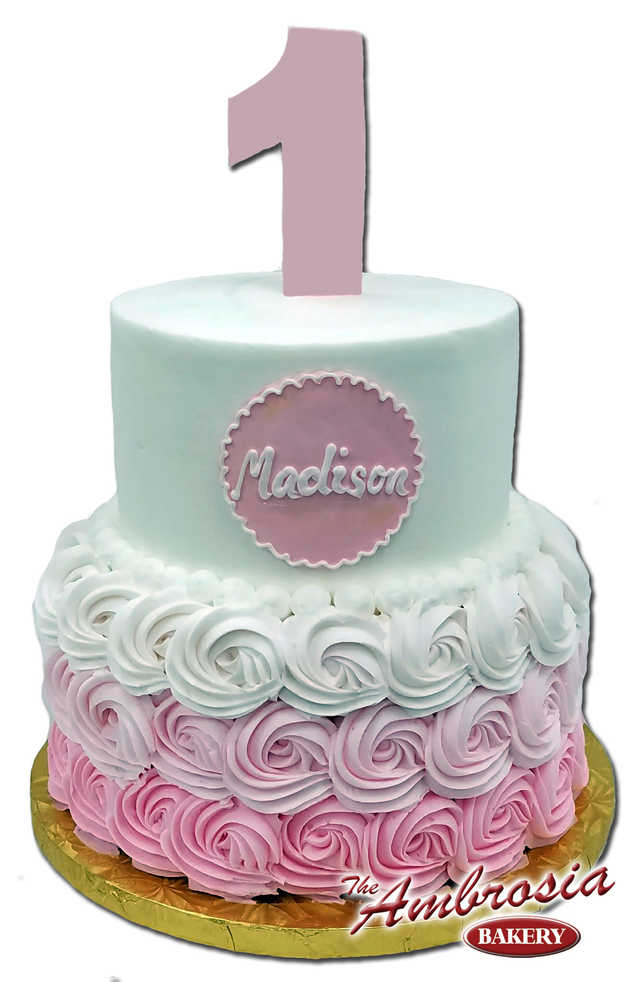 2 Tier Rosettes with Ombre Fade