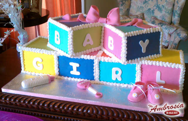 Fondant Baby Blocks