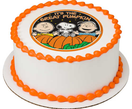 Peanuts® The Great Pumpkin PhotoCake® Image