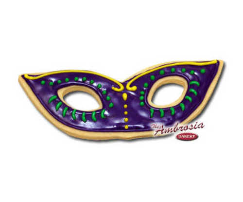 Mardi Gras Mask Cut-Out-Cookie #1 