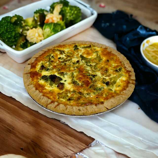Broccoli and Cheese Quiche