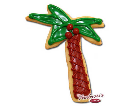 Palm Tree Cut-Out Cookie