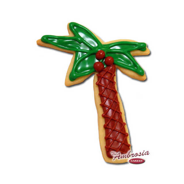 Palm Tree Cut-Out Cookie