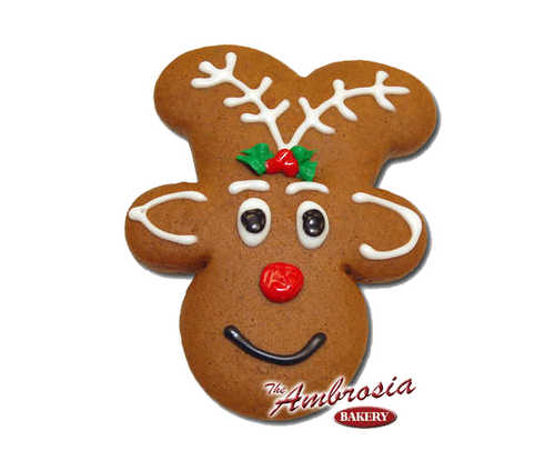 Rudolph "Gingerbread" Cut-Out Cookie