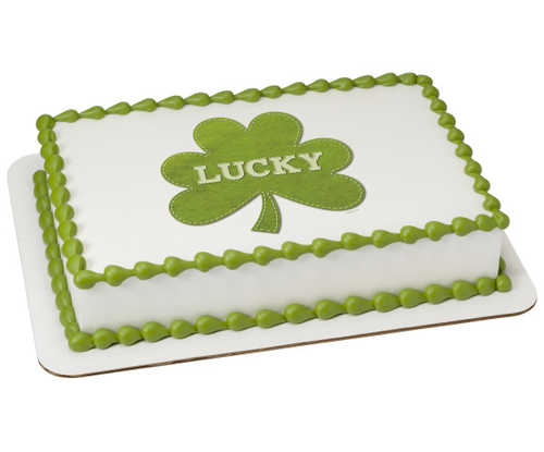 St. Patrick's - Lucky Felt PhotoCake® Image