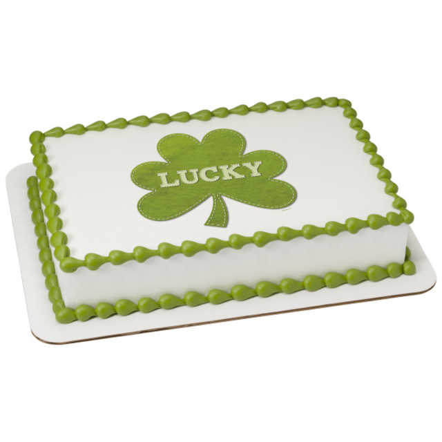 St. Patrick's - Lucky Felt PhotoCake® Image