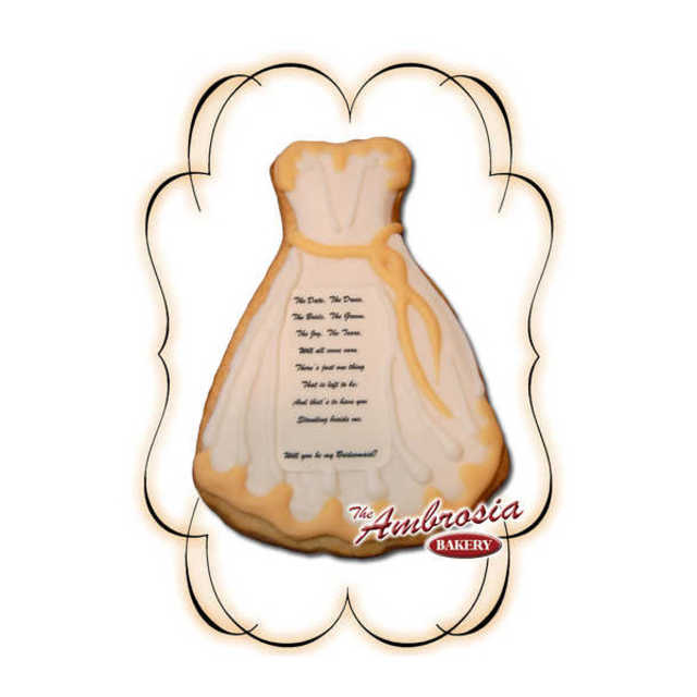 Bridesmaid Decorated Cut-Out Cookie