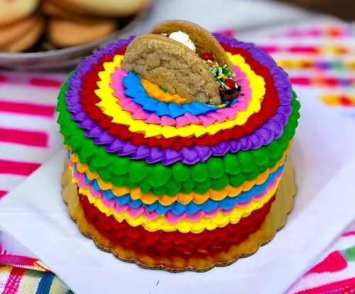 Fiesta "Taco Cookie" Cake