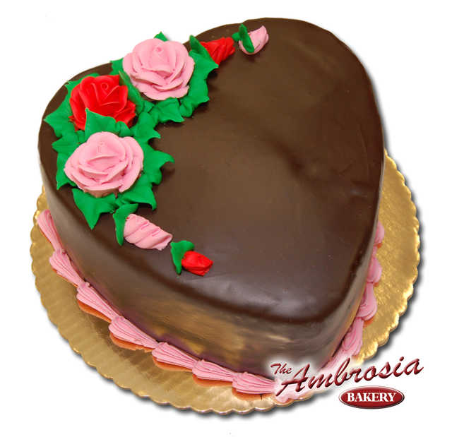 Heart Shaped Chocolate Doberge Cake