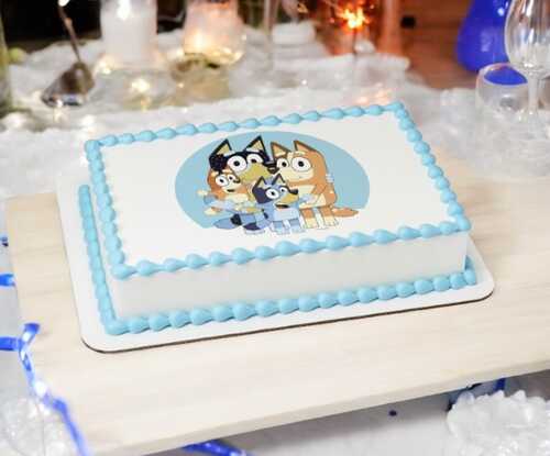 Bluey Family PhotoCake® Edible Image® Cake