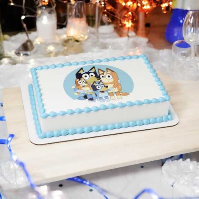 Bluey Family PhotoCake® Edible Image® Cake
