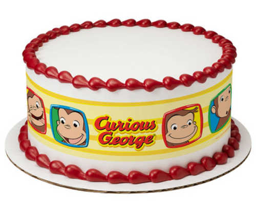 Curious George® Funny Faces PhotoCake® Image Strips
