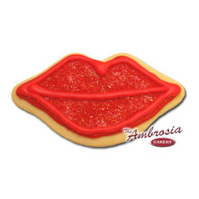 Hot Lips Cut-Out Cookie