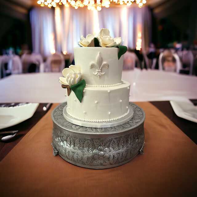 2 Tier Louisiana State Wedding / Anniversary Cake