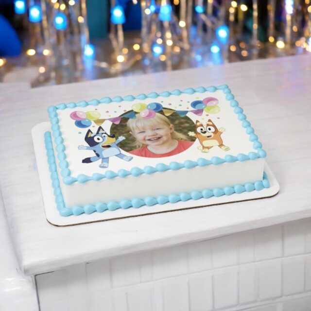 Bluey Party Fun PhotoCake® Edible Image® Frame Cake