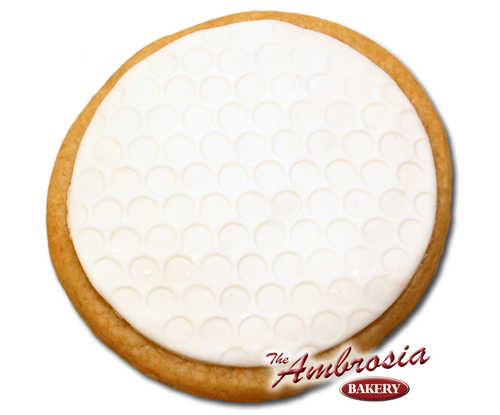 Fondant Golf Ball Cut-Out Cookie