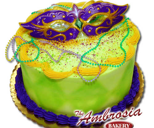 Mardi Gras Mask and Beads