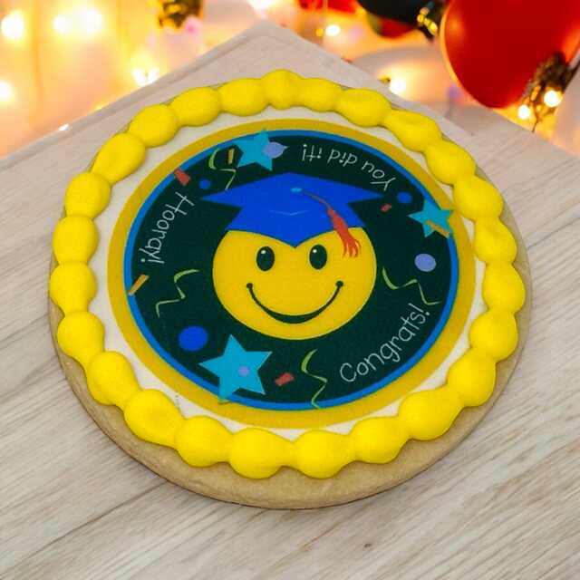 You did it! Graduation Edible Image PhotoCake® Cookie (12 Cookies)