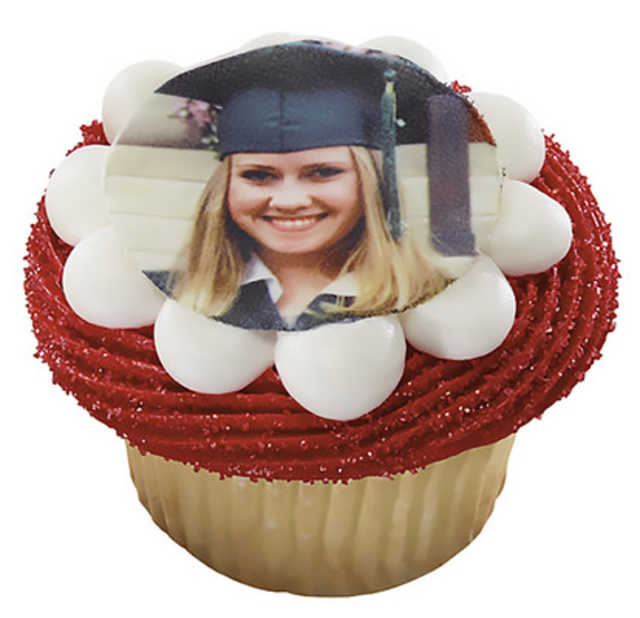 Graduation Photo Cupcakes (One Dozen)