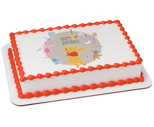 Disney - Winnie the Pooh Happy 1st Birthday PhotoCake®