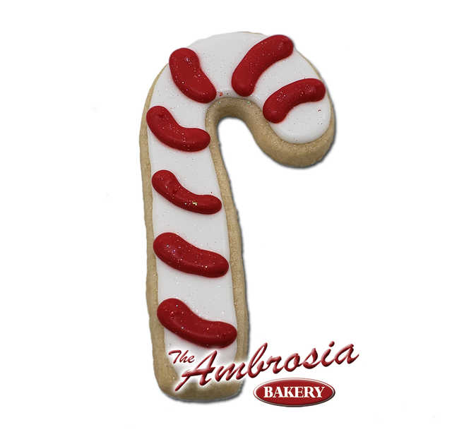 Candy Cane Cut-Out Cookie