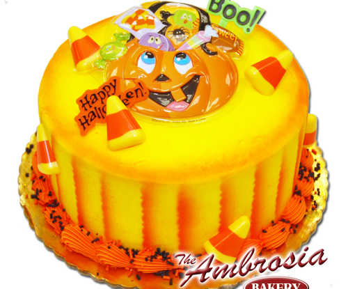 Halloween "Pumpkin Candy Corn" Pop Top