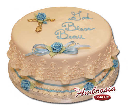 Fondant Drape with Gold Cross