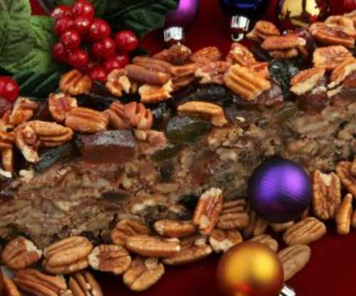 Ambrosia Fruitcake Log