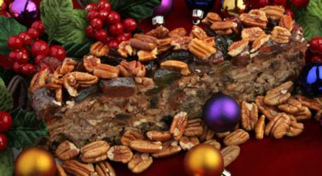 Ambrosia Fruitcake Log