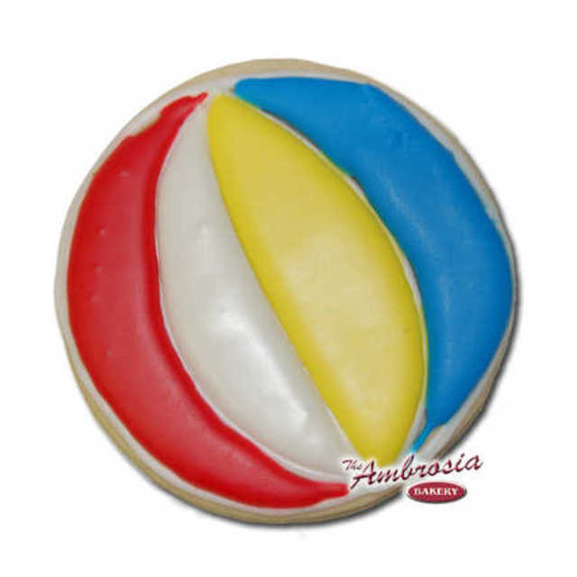 Beach Ball Cut-Out Cookie