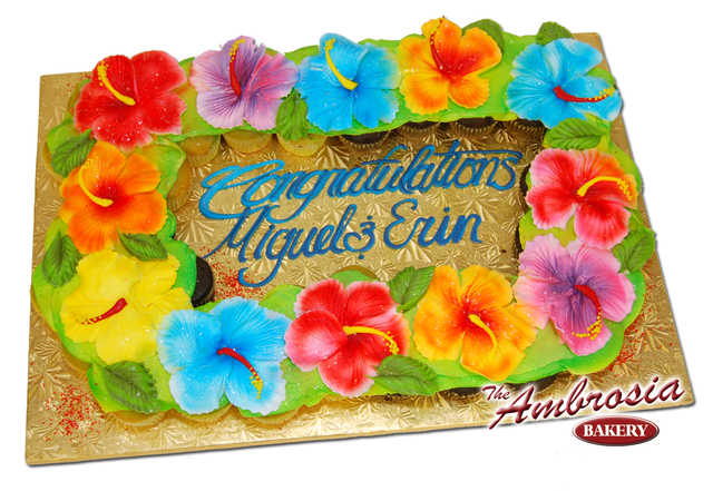 Hawaiian Luau Cupcake Cake