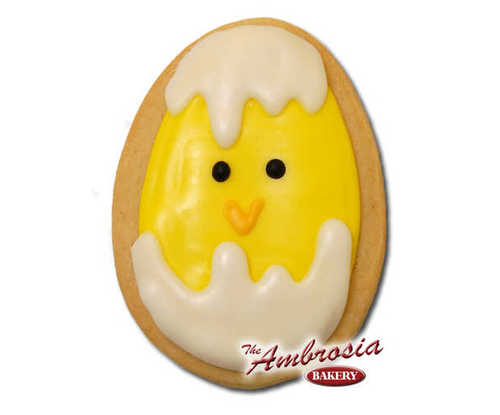 Easter Chick in Egg Cut-Out Cookie