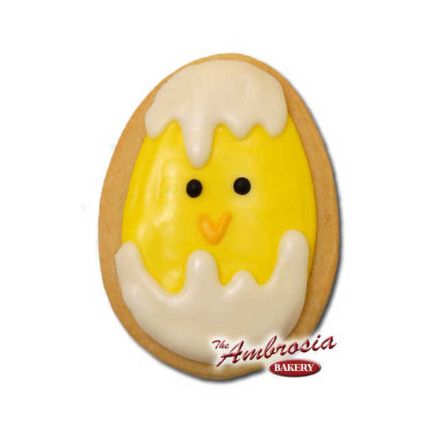 Easter Chick in Egg Cut-Out Cookie