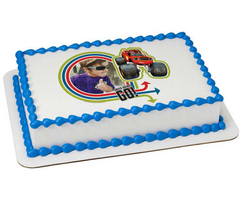 Blaze-Green Means Go! PhotoCake® Frame