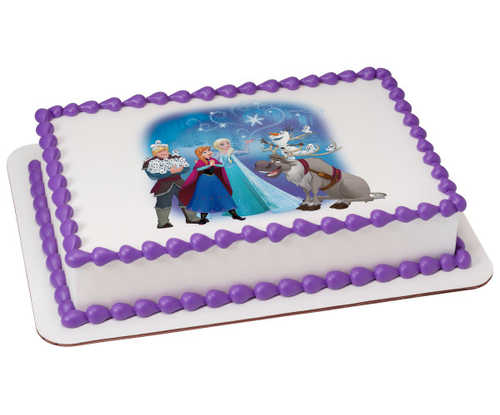 Disney - Frozen Northern Lights Icy Magic PhotoCake® Image