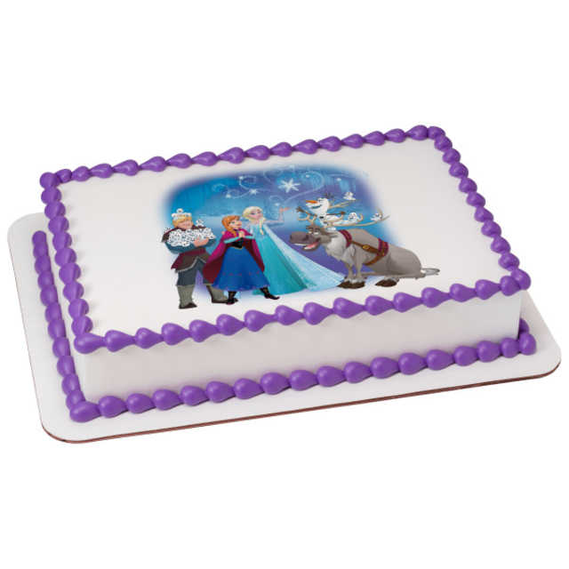 Disney - Frozen Northern Lights Icy Magic PhotoCake® Image
