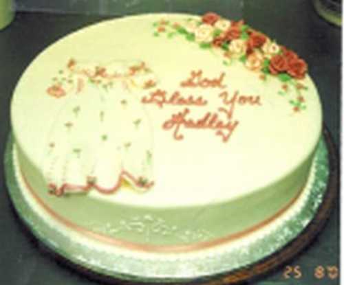 Baby Dress on Fondant Icing