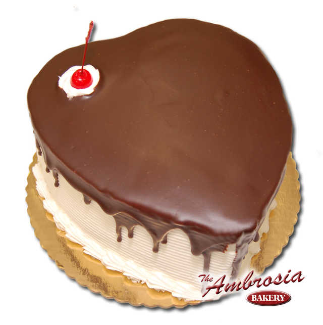 Heart Shaped Half and Half Cake