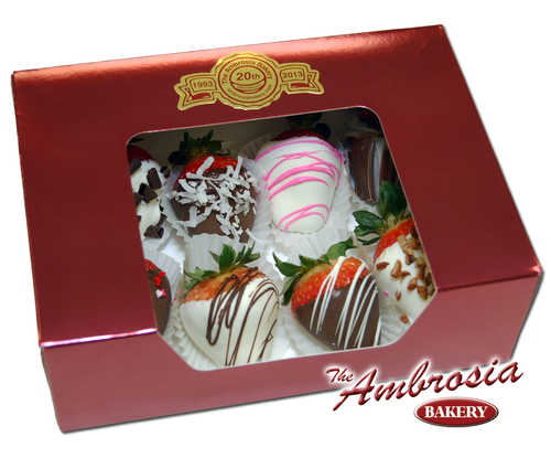 8 Assorted Chocolate Dipped Strawberries