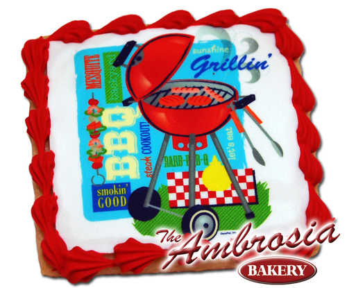 Grillin' Edible Image® Cookie