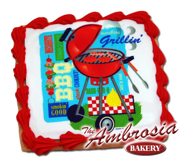 Grillin' Edible Image® Cookie