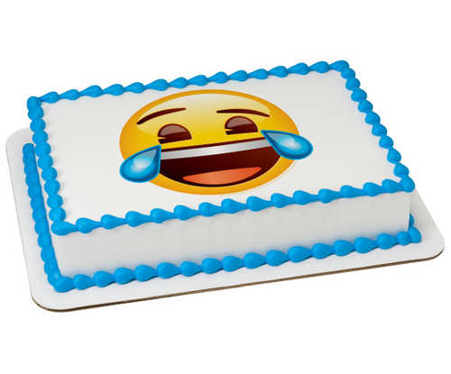 Emoji Tears of Joy PhotoCake® Image