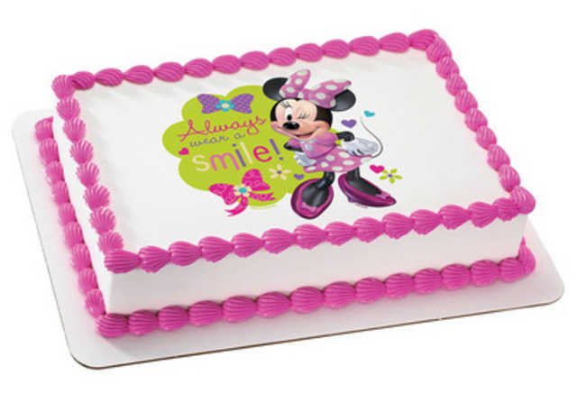 Disney Minnie Mouse - Always wear a smile! PhotoCake®